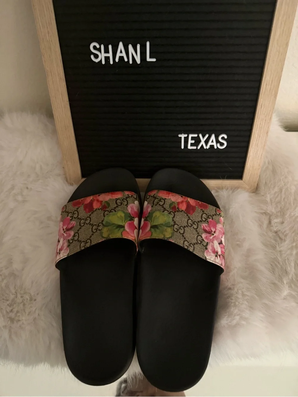 Gucci Floral GG bloom slides